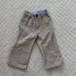 Janie & Jack Khaki Pants for Baby Toddler Boy 12-18 Months